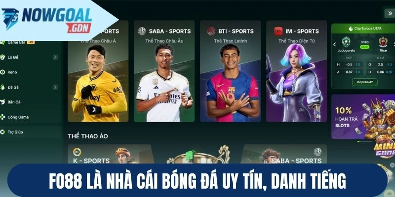 Fo88 là nhà cái bóng đá uy tín, danh tiếng